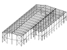 Stahlhallen für Beton Produktion
